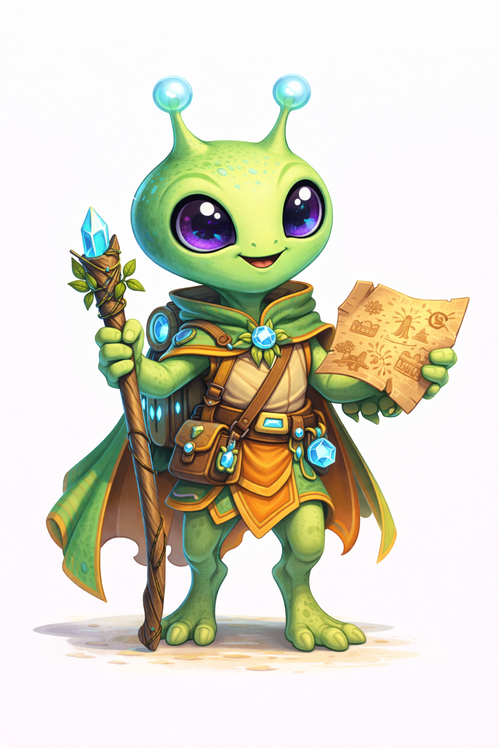 Mascote Alien Astro da Astronomia